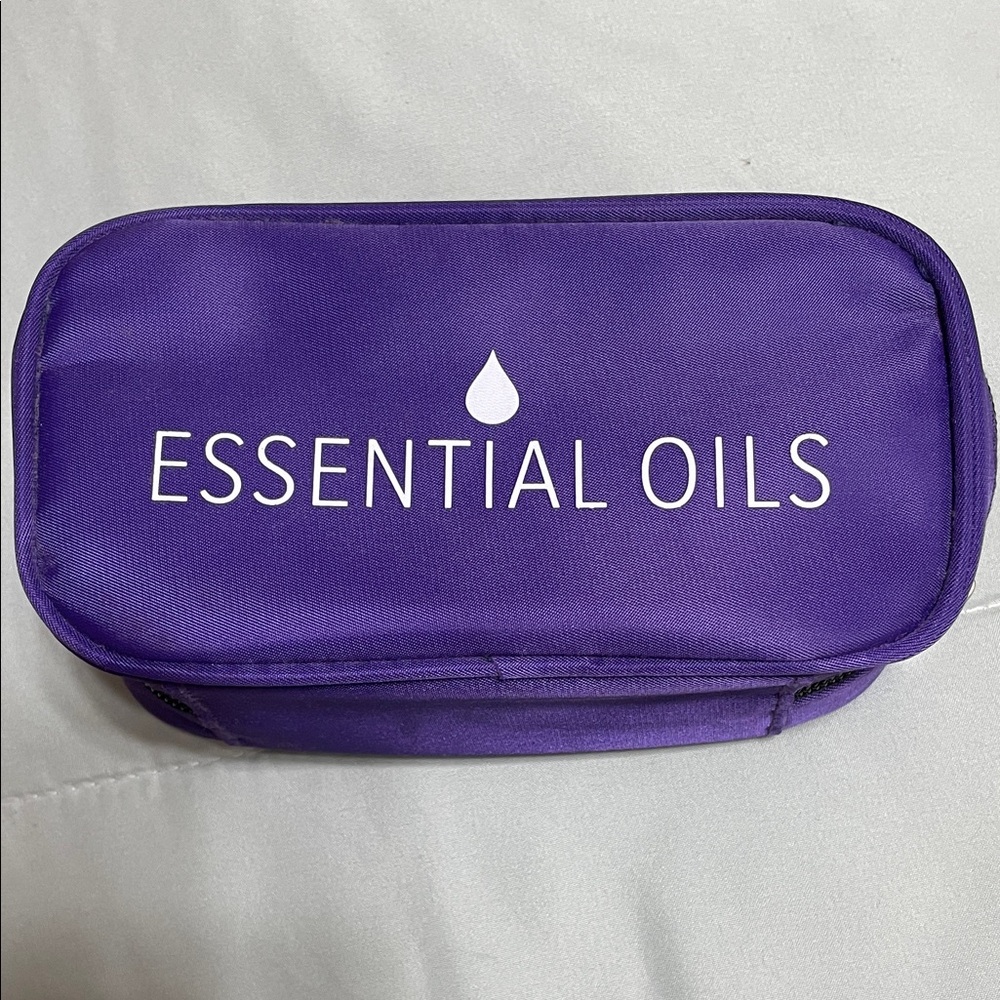 Essential Oils Purple Organizer Cosmetic Pouch